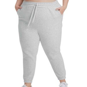 Fabletics Fleece Jogger Sweatpants Size 1X Heather Gray Cozy Leisure Casual